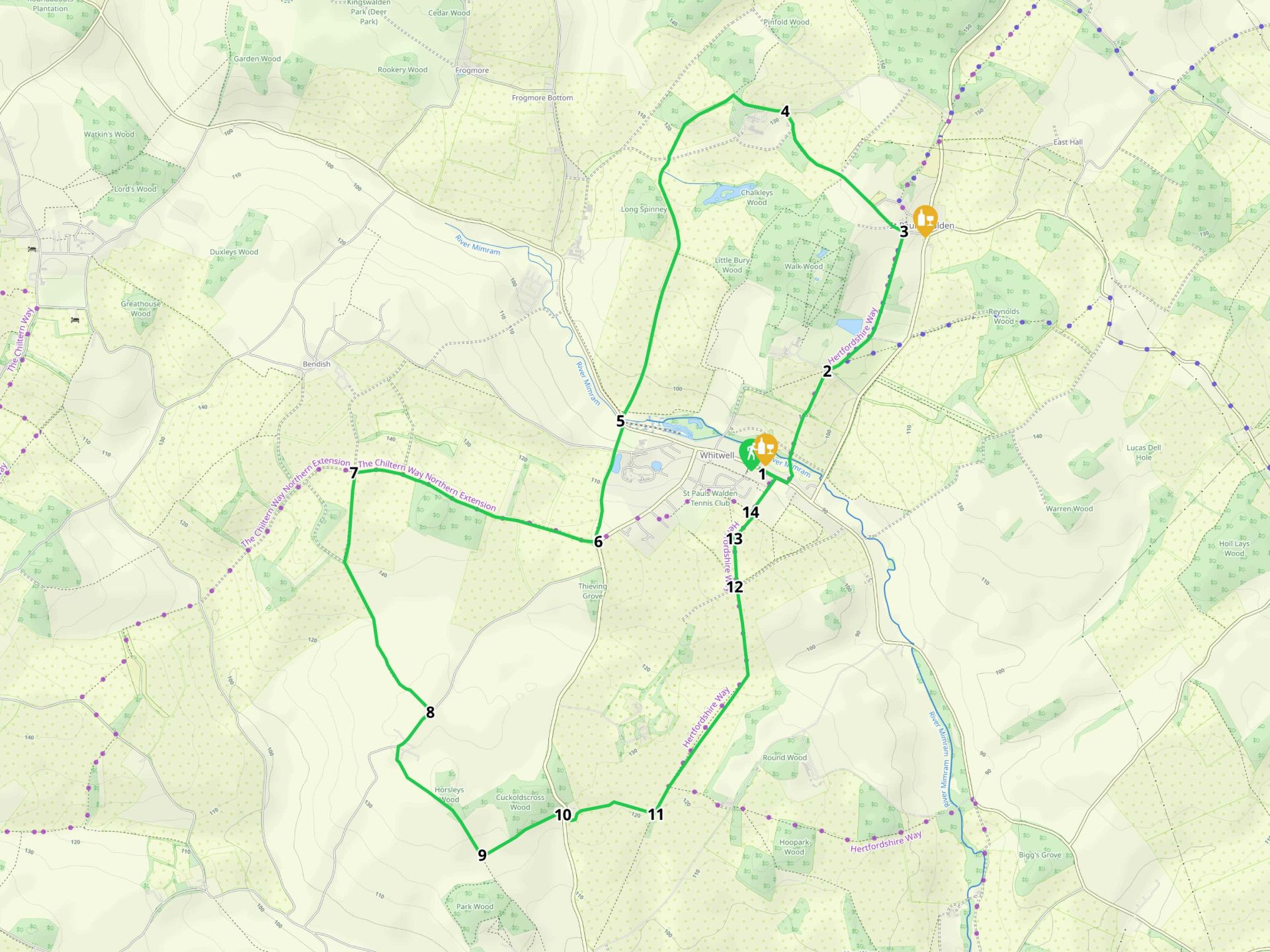 Map for walk